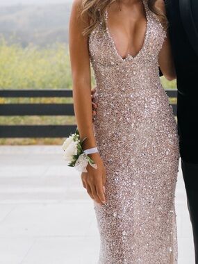 Albina Dyla | Dresses | Gold Maxi Trumpet Skirt For Cocktail Events |  Poshmark